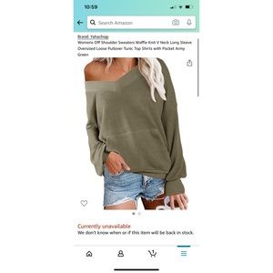 Yahachiap off the shoulder sweater